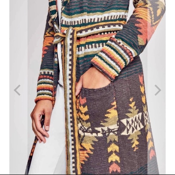 ISO Faherty Paloma Duster Cardigan Valley Multi - Picture 3 of 4